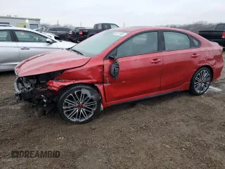 2022 Kia Forte GT with VIN 3KPF44AC8NE464621, listed as a Copart auction lot 86119804 with 41,985 mi miles and Salvage Title. Bid and sale history available at carsss.com. Image 1.