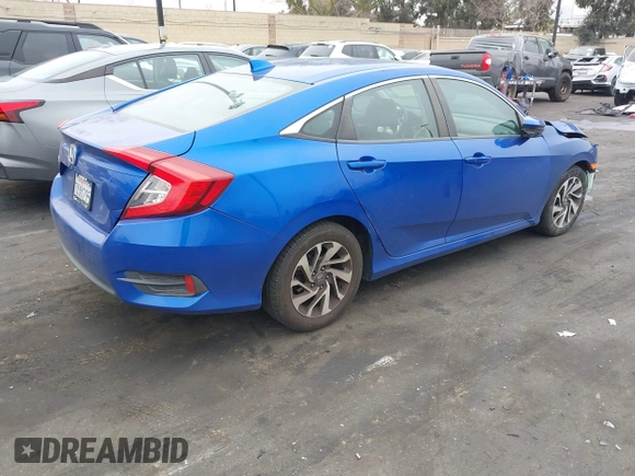 2017 Honda Civic Sedan EX with VIN 2HGFC2F72HH535812, listed as a IAAI auction lot 41894793 with 124,594 mi miles. Bid and sale history available at carsss.com. Image 4.