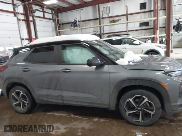 2021 Chevrolet TrailBlazer RS with VIN KL79MTSL3MB017287, listed as a IAAI auction lot 41618940 with 40,994 mi miles. Bid and sale history available at carsss.com. Image 13.