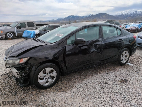 2015 Honda Civic Sedan LX with VIN 19XFB2F51FE076426, listed as a Copart auction lot 50901575 with 0 mi miles and Salvage Title. Bid and sale history available at carsss.com. Image 1.