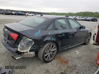 2015 Audi S4 Premium Plus with VIN WAUBGAFL8FA105073, listed as a Copart auction lot 52439145 with 88,180 mi miles and Salvage Title. Bid and sale history available at carsss.com. Image 3.