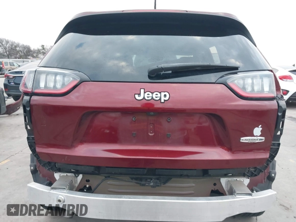 2020 Jeep Cherokee Latitude Plus with VIN 1C4PJLLB7LD585604, listed as a IAAI auction lot 41566073 with 52,529 mi miles. Bid and sale history available at carsss.com. Image 19.