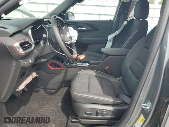 2023 Chevrolet TrailBlazer RS with VIN KL79MUSL9PB170606, listed as a Copart auction lot 56814854 with 16,452 mi miles and Salvage Title. Bid and sale history available at DreamBid. Image 7.