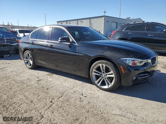 2018 BMW 3 Series 330i with VIN WBA8B9G56JNU57321, listed as a Copart auction lot 42263205 with 76,327 mi miles and Salvage Title. Bid and sale history available at carsss.com. Image 4.