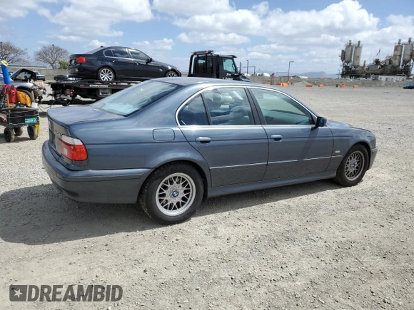 2001 BMW 5 Series 525iA with VIN WBADT43441GX24794, listed as a Copart auction lot 50913595 with 102,803 mi miles and Salvage Title. Bid and sale history available at carsss.com. Image 3.