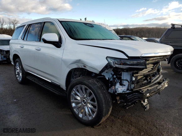2024 Cadillac Escalade 4WD Premium Luxury with VIN 1GYS4BKL1RR360705, listed as a Copart auction lot 85241514 with 2,615 mi miles and Salvage Title. Bid and sale history available at carsss.com. Image 4.