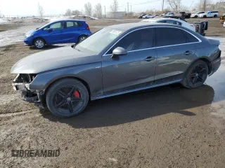 2020 Audi A4 Premium Plus z VIN WAUENAF40LA051288, wystawiony jako Copart lot #49604125 z przebiegiem 56 990 mil mil oraz Szkoda całkowita • Salvage title. Historia ofert i sprzedaży dostępna na DreamBid. Obrazek 1.