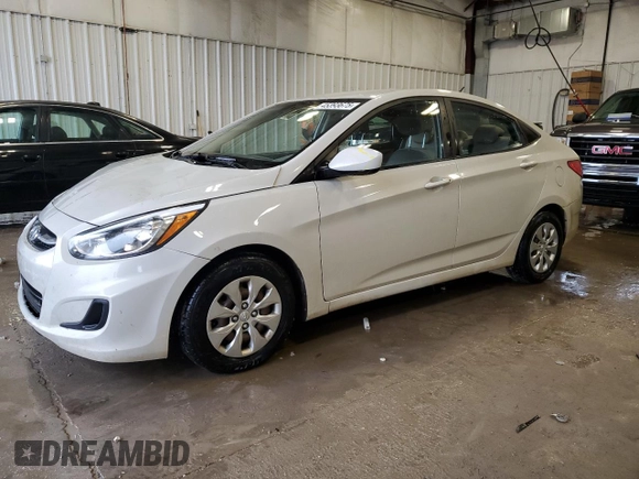 2016 Hyundai Accent SE with VIN KMHCT4AE4GU103636, listed as a Copart auction lot 45393675 with 176,291 mi miles and Non Repairable. Bid and sale history available at carsss.com. Image 1.
