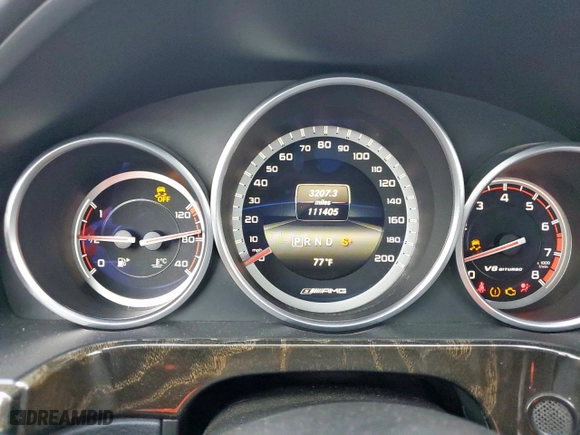 2014 Mercedes-Benz E-Class E 63 AMG S-Model with VIN WDDHF7GB2EA957450, listed as a Copart auction lot 51844615 with 111,405 mi miles and Salvage Title. Bid and sale history available at carsss.com. Image 9.