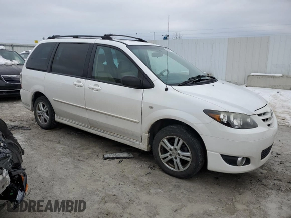 2006 Mazda MPV LX with VIN JM3LW28AX60563786, listed as a Copart auction lot 41579595 with 244,370 mi miles and Non repairable. Bid and sale history available at DreamBid. Image 4.