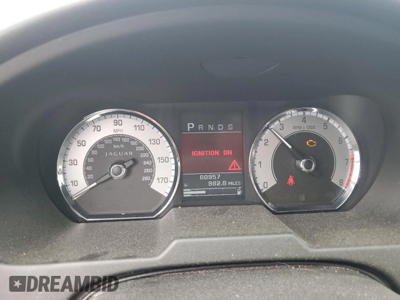 2010 Jaguar XF Premium Luxury with VIN SAJWA0GB8ALR52017, listed as a Copart auction lot 56229855 with 80,957 mi miles and Salvage title. Bid and sale history available at DreamBid. Image 9.