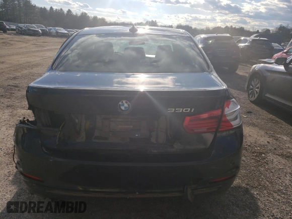 2017 BMW 3 Series 330i with VIN WBA8B9G31HNU57168, listed as a Copart auction lot 86913664 with 0 mi miles and Salvage Title. Bid and sale history available at carsss.com. Image 6.