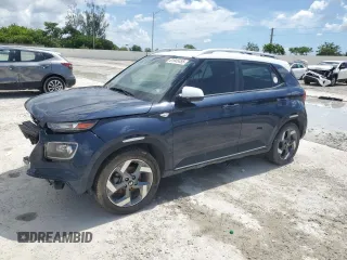 2022 Hyundai Venue Limited z VIN KMHRC8A37NU153198, wystawiony jako Copart lot #61945455 z przebiegiem 33 185 mil mil oraz Szkoda całkowita • Salvage title. Historia ofert i sprzedaży dostępna na DreamBid. Obrazek 1.