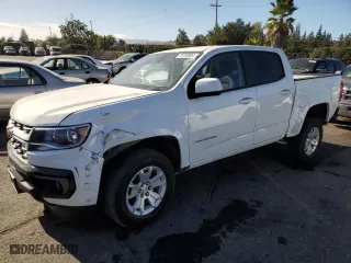 2022 Chevrolet Colorado 2WD LT with VIN 1GCGSCEA5N1108501, listed as a Copart auction lot 75758904 with 18,661 mi miles and Salvage Title. Bid and sale history available at carsss.com. Image 1.