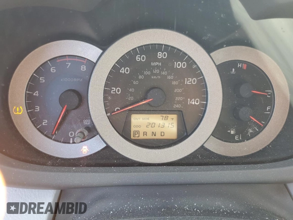 2007 Toyota RAV4 with VIN JTMZK33V775014422, listed as a Copart auction lot 46917915 with 201,315 mi miles and Clean Title. Bid and sale history available at DreamBid. Image 9.