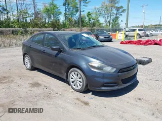 2014 Dodge Dart SXT with VIN 1C3CDFBB5ED822364, listed as a IAAI auction lot 41897570 with 116,733 mi miles. Bid and sale history available at carsss.com. Image 1.