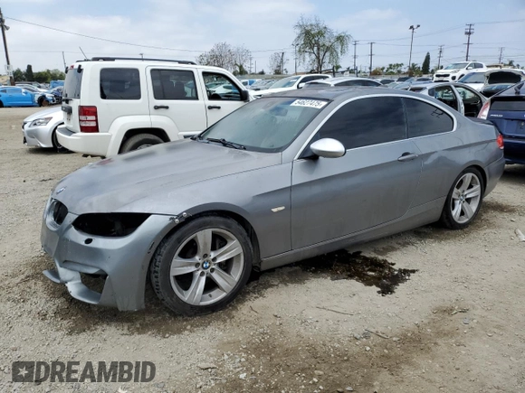 2007 BMW 3 Series 335i with VIN WBAWB735X7P034918, listed as a Copart auction lot 54627475 with 168,231 mi miles and Salvage Title. Bid and sale history available at carsss.com. Image 1.