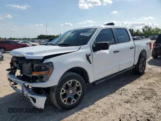 2024 Ford F-150 STX with VIN 1FTFW2L58RFA59576, listed as a Copart auction lot 51039735 with 21,085 mi miles and Salvage Title. Bid and sale history available at carsss.com. Image 1.