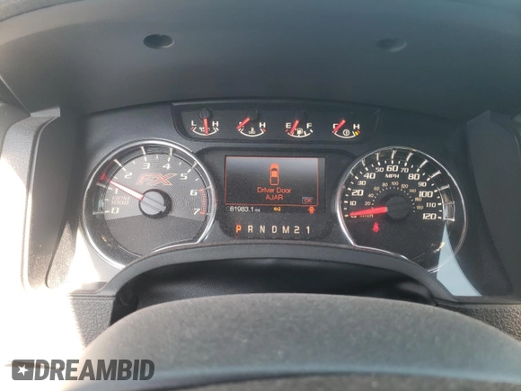 2013 Ford F-150 XL with VIN 1FTFW1EF3DFD45117, listed as a Copart auction lot 49135555 with 81,983 mi miles and Salvage Title. Bid and sale history available at carsss.com. Image 9.