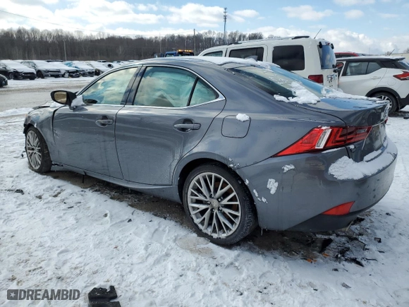 2014 Lexus IS 250 with VIN JTHCF1D22E5007375, listed as a Copart auction lot 45572515 with 16,865 mi miles and Salvage Title. Bid and sale history available at carsss.com. Image 2.