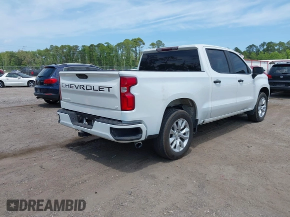 2021 Chevrolet Silverado 1500 Custom with VIN 1GCPWBEH5MZ170766, listed as a IAAI auction lot 41917467 with 136,084 mi miles and . Bid and sale history available at DreamBid. Image 4.