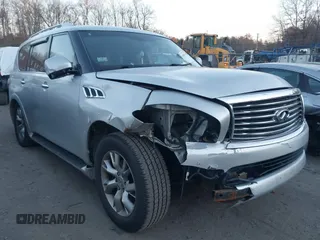 2011 Infiniti QX56 8-passenger with VIN JN8AZ2NC4B9300359, listed as a IAAI auction lot 41250918 with 237,551 mi miles. Bid and sale history available at carsss.com. Image 1.