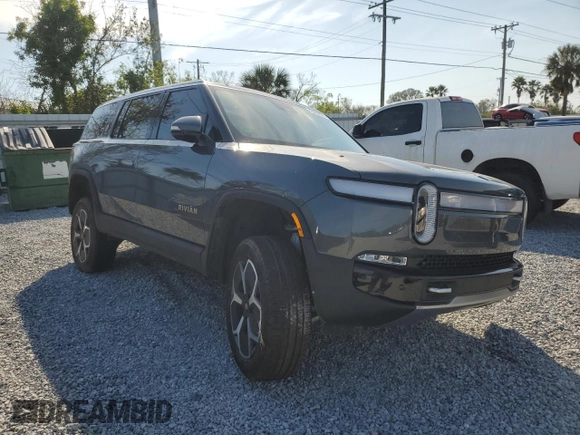 2024 Rivian R1S Adventure with VIN 7PDSGABA1RN030438, listed as a Copart auction lot 43439225 with 0 mi miles and Salvage Title. Bid and sale history available at carsss.com. Image 4.