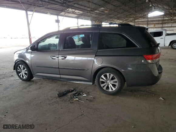 2015 Honda Odyssey EX-L with VIN 5FNRL5H62FB037338, listed as a Copart auction lot 43087485 with 134,579 mi miles and Salvage Title. Bid and sale history available at carsss.com. Image 2.