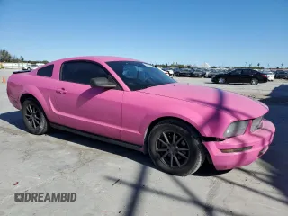 2007 Ford Mustang Deluxe with VIN 1ZVFT80N975339183, listed as a Copart auction lot 87650895 with 165,074 mi miles and Salvage Title. Bid and sale history available at carsss.com. Image 4.