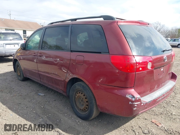 2008 Toyota Sienna CE with VIN 5TDZK23C08S109862, listed as a IAAI auction lot 41809596 with 999,999 mi miles. Bid and sale history available at carsss.com. Image 3.