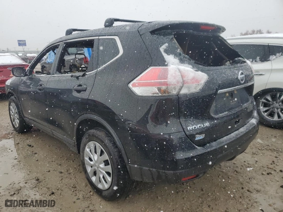 2016 Nissan Rogue SV with VIN 5N1AT2MV4GC788363, listed as a Copart auction lot 46182645 with 0 mi miles and Salvage Title. Bid and sale history available at carsss.com. Image 2.