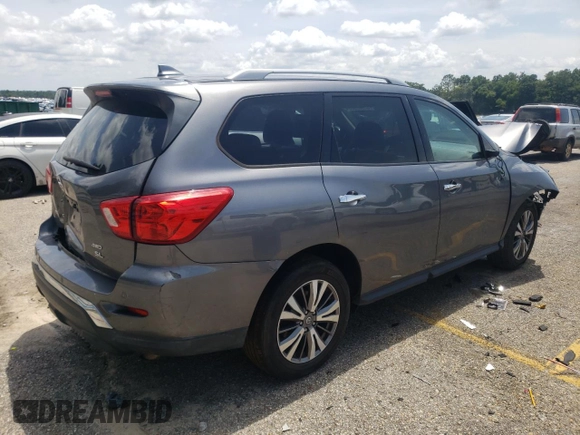 2019 Nissan Pathfinder S with VIN 5N1DR2MM0KC607951, listed as a Copart auction lot 62552925 with 86,510 mi miles and Salvage title. Bid and sale history available at DreamBid. Image 3.