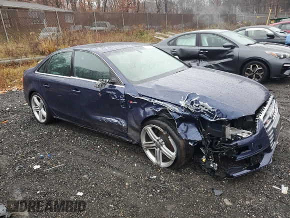 2013 Audi S4 Prestige with VIN WAUKGAFL3DA239955, listed as a Copart auction lot 84562334 with 137,186 mi miles and Salvage Title. Bid and sale history available at carsss.com. Image 4.
