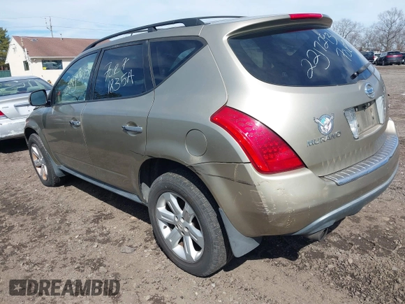 2007 Nissan Murano SL with VIN JN8AZ08W77W634856, listed as a IAAI auction lot 41824185 with Not Provided miles and . Bid and sale history available at DreamBid. Image 3.