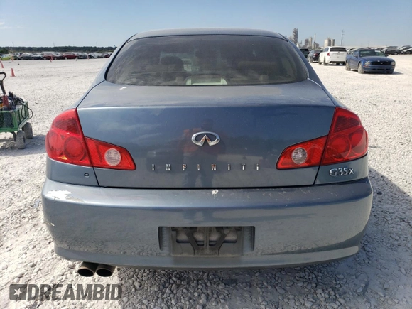 2006 Infiniti G35 with VIN JNKCV51F06M603920, listed as a Copart auction lot 74150574 with 210,890 mi miles and Salvage Title. Bid and sale history available at DreamBid. Image 6.
