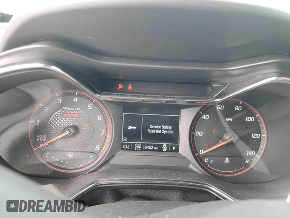 2023 Chevrolet TrailBlazer RS with VIN KL79MUSL9PB170606, listed as a Copart auction lot 56814854 with 16,452 mi miles and Salvage Title. Bid and sale history available at DreamBid. Image 9.