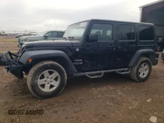 2018 Jeep Wrangler JK Unlimited Sport with VIN 1C4BJWDG9JL882270, listed as a Copart auction lot 89145905 with 99,225 mi miles and Salvage Title. Bid and sale history available at carsss.com. Image 1.
