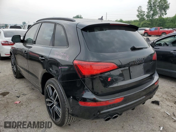 2017 Audi SQ5 Premium Plus with VIN WA1CCAFP8HA075138, listed as a Copart auction lot 52899003 with 61,912 mi miles. Bid and sale history available at carsss.com. Image 2.