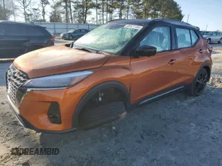 2024 Nissan Kicks SR with VIN 3N1CP5DV3RL565714, listed as a Copart auction lot 89121155 with 167 mi miles and Salvage Title. Bid and sale history available at DreamBid. Image 1.