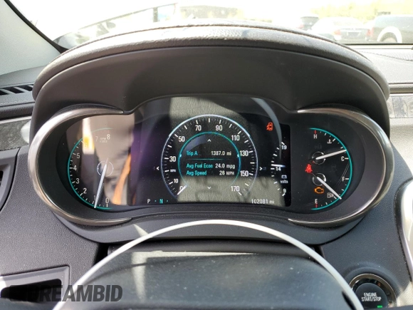 2014 Buick LaCrosse Leather with VIN 1G4GB5G30EF125148, listed as a Copart auction lot 54909425 with 102,081 mi miles and Salvage Title. Bid and sale history available at DreamBid. Image 9.