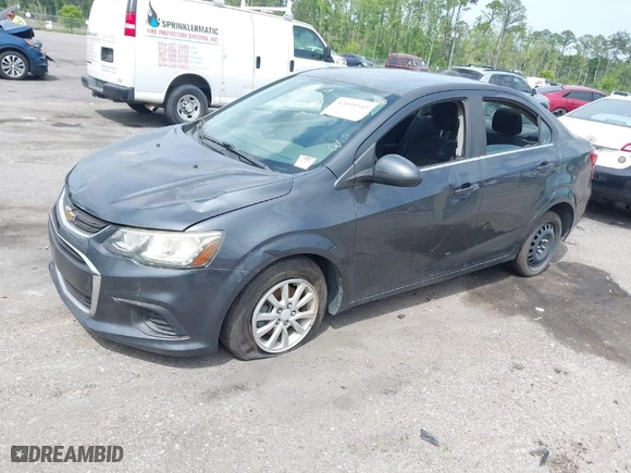 2017 Chevrolet Sonic LT with VIN 1G1JD5SBXH4102715, listed as a IAAI auction lot 42095143 with 109,659 mi miles. Bid and sale history available at carsss.com. Image 2.
