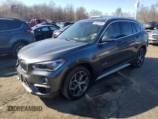 2016 BMW X1 xDrive28i with VIN WBXHT3Z3XG4A48655, listed as a Copart auction lot 46907095 with 59,845 mi miles and Salvage Title. Bid and sale history available at carsss.com. Image 1.