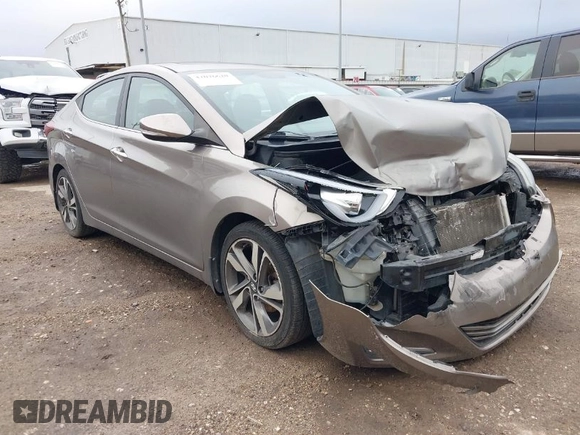 2015 Hyundai Elantra SE z VIN 5NPDH4AE3FH574776, wystawiony jako IAAI lot #42076620 z przebiegiem 175 486 mil mil oraz . Historia ofert i sprzedaży dostępna na DreamBid. Obrazek 1.