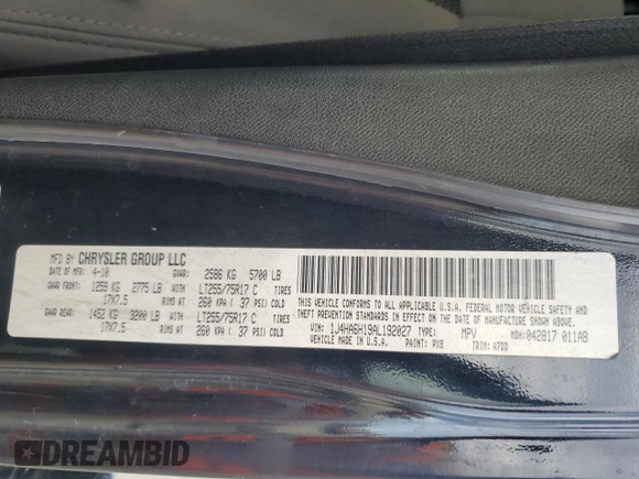 2010 Jeep Wrangler Unlimited Rubicon with VIN 1J4HA6H19AL192027, listed as a Copart auction lot 47499715 with Not provided miles and Non repairable. Bid and sale history available at DreamBid. Image 13.