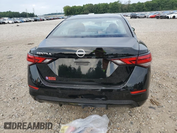 2024 Nissan Sentra S with VIN 3N1AB8BV9RY357625, listed as a Copart auction lot 59694214 with 370 mi miles and Salvage Title. Bid and sale history available at carsss.com. Image 6.