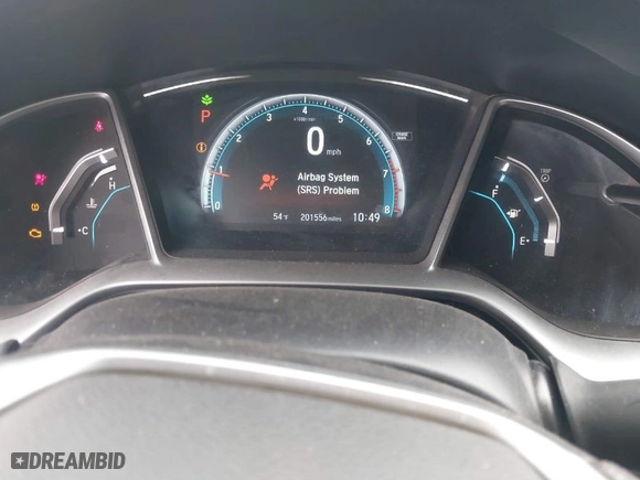 2018 Honda Civic Sedan EX with VIN 2HGFC2F77JH605892, listed as a IAAI auction lot 41464863 with 201,556 mi miles. Bid and sale history available at carsss.com. Image 7.