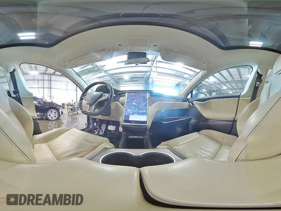 2016 Tesla Model S 90D z VIN 5YJSA1E40GF172712, wystawiony jako Copart lot #63698725 z przebiegiem 99 405 mil mil oraz Szkoda całkowita • Salvage title. Historia ofert i sprzedaży dostępna na DreamBid. Obrazek 16.