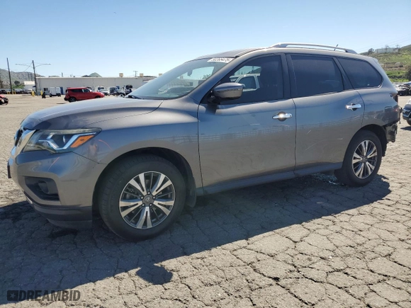 2017 Nissan Pathfinder S with VIN 5N1DR2MN7HC658106, listed as a Copart auction lot 50265475 with 91,093 mi miles and Salvage Title. Bid and sale history available at carsss.com. Image 1.