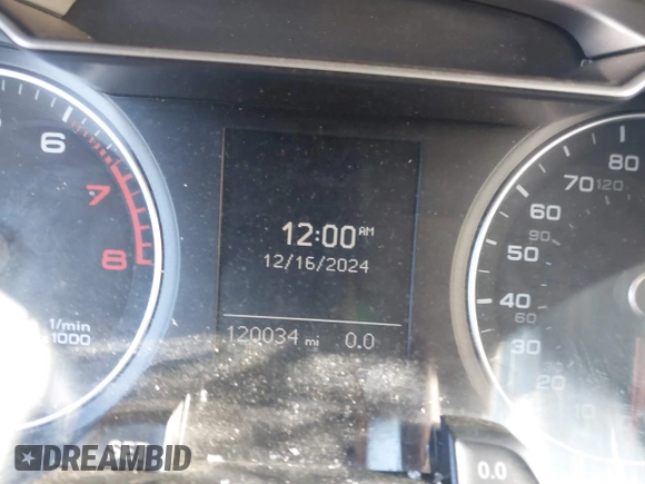 2013 Audi A4 Premium with VIN WAUAFAFL7DA146399, listed as a IAAI auction lot 41233368 with 120,034 mi miles. Bid and sale history available at carsss.com. Image 7.