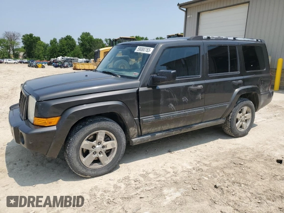 2006 Jeep Commander z VIN 1J8HG48K36C263515, wystawiony jako Copart lot #59080765 z przebiegiem 167 635 mil mil oraz Szkoda całkowita • Salvage title. Historia ofert i sprzedaży dostępna na DreamBid. Obrazek 1.